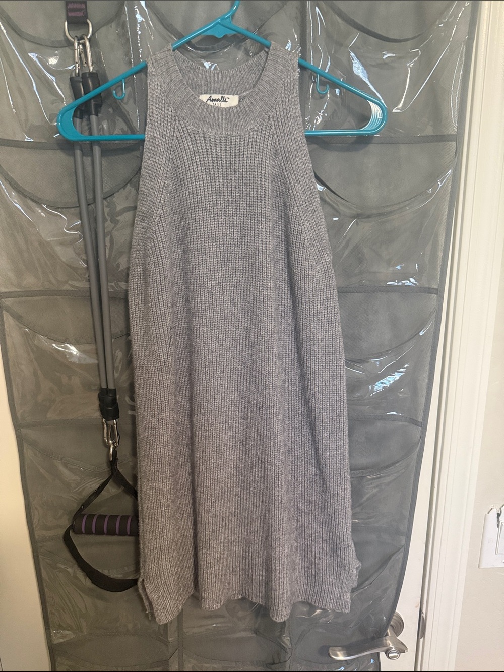 Amalli Talli gray ribbed knit tank